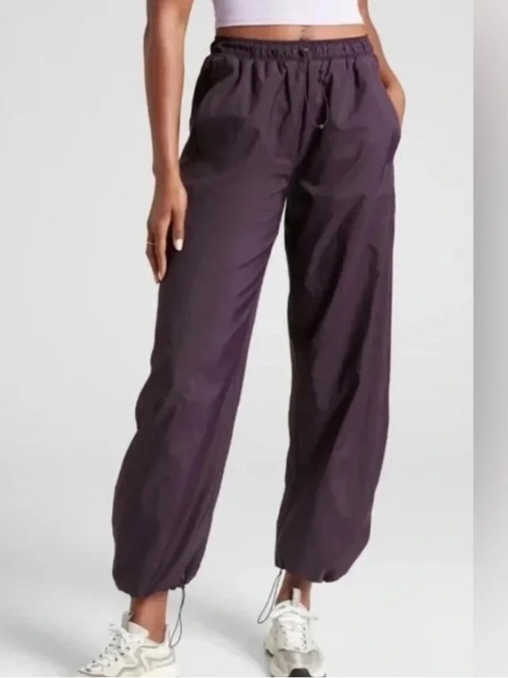 Athleta Grace Warm Up Pants in Deep Crocus Violet